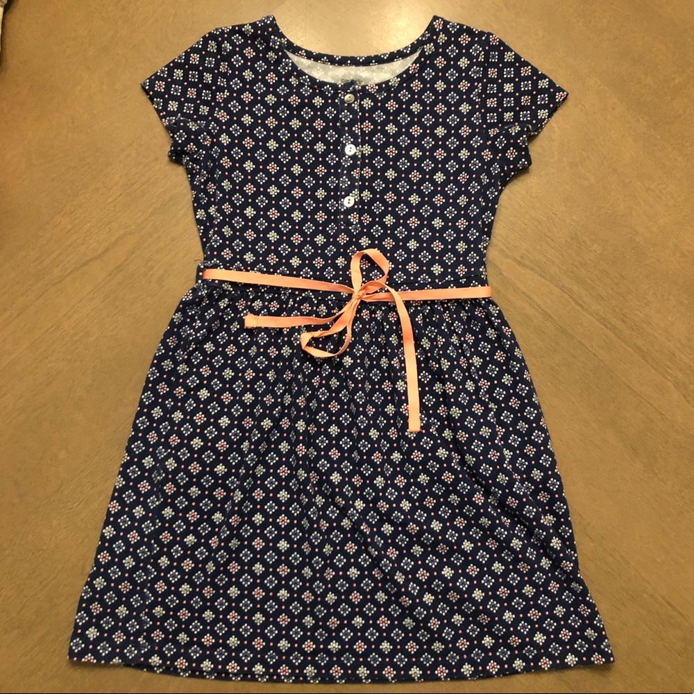 Girls Carter’s Short Sleeve Belted Dress